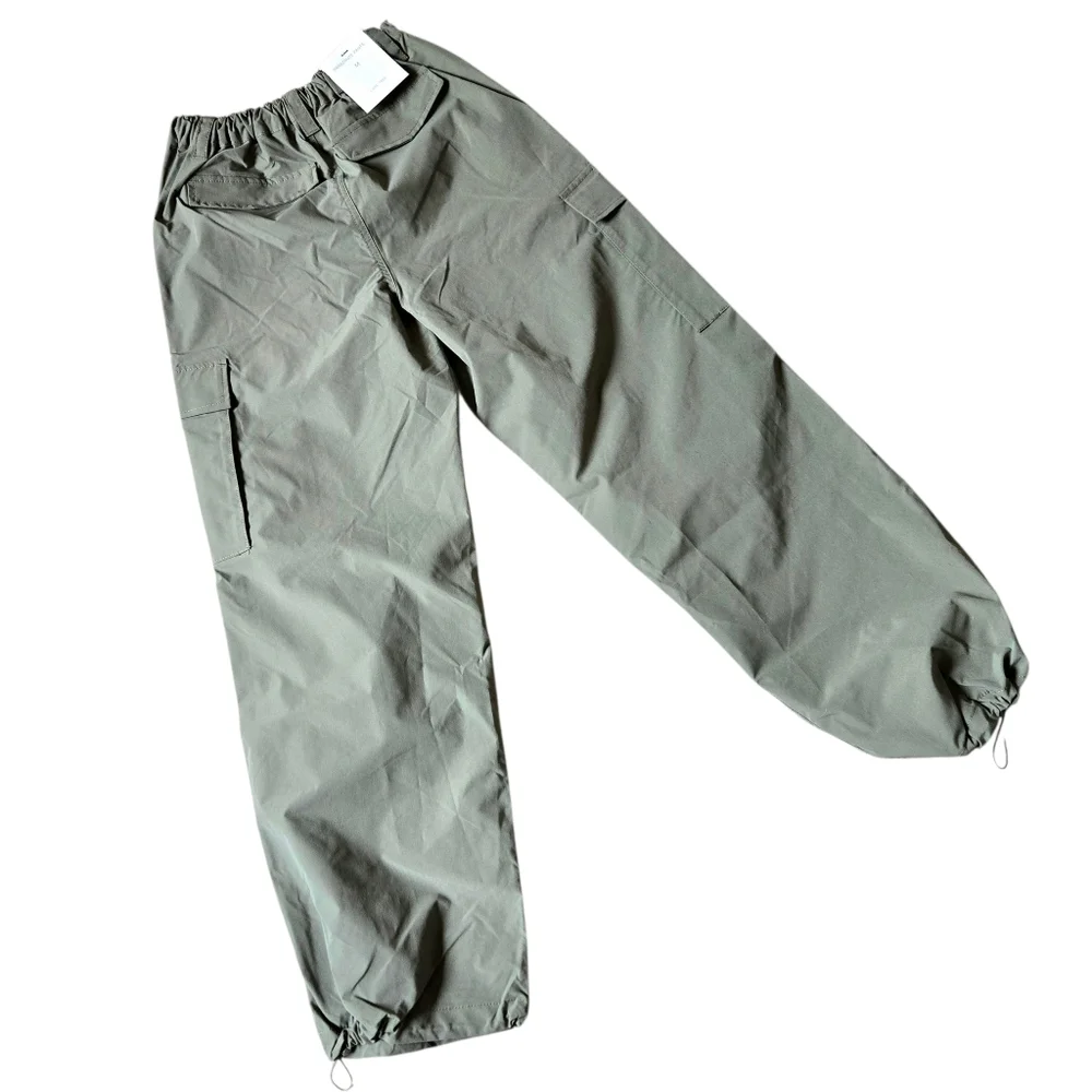 Love Tree Parachute Cargo Pants Khaki Outdoor Activewear Hiking Camping NWT/Sz M - Picture 7 of 11